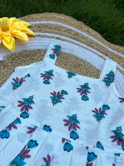 Emerald Petals- Cotton Frock 3 - 4 yrs